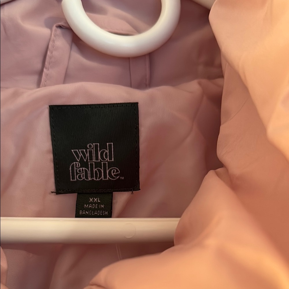 Wild Fable Pink Puffer Jacket - Picture 2 of 4